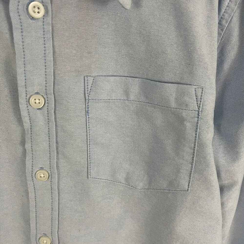 NWT Gymboree‎ Boys M 7-8 Long Sleeve Button Down Oxford Shirt Light Bue